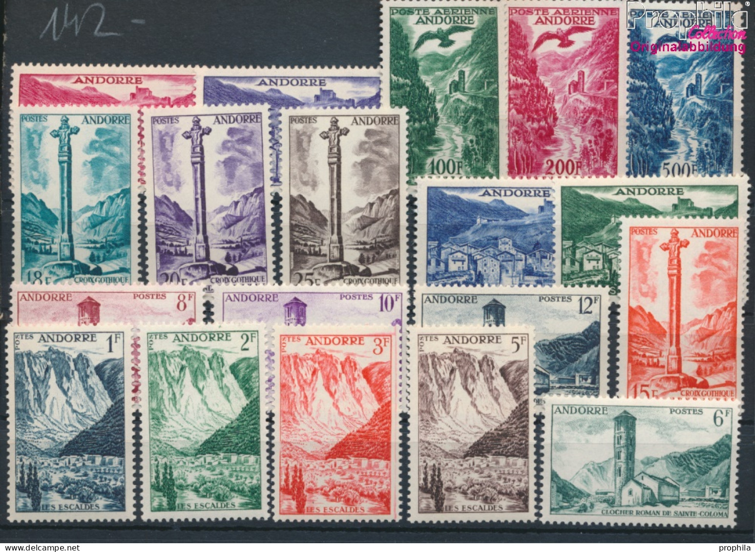 Andorra - Französische Post Postfrisch Landschaften 1955 Landschaften  (10285461 - Neufs