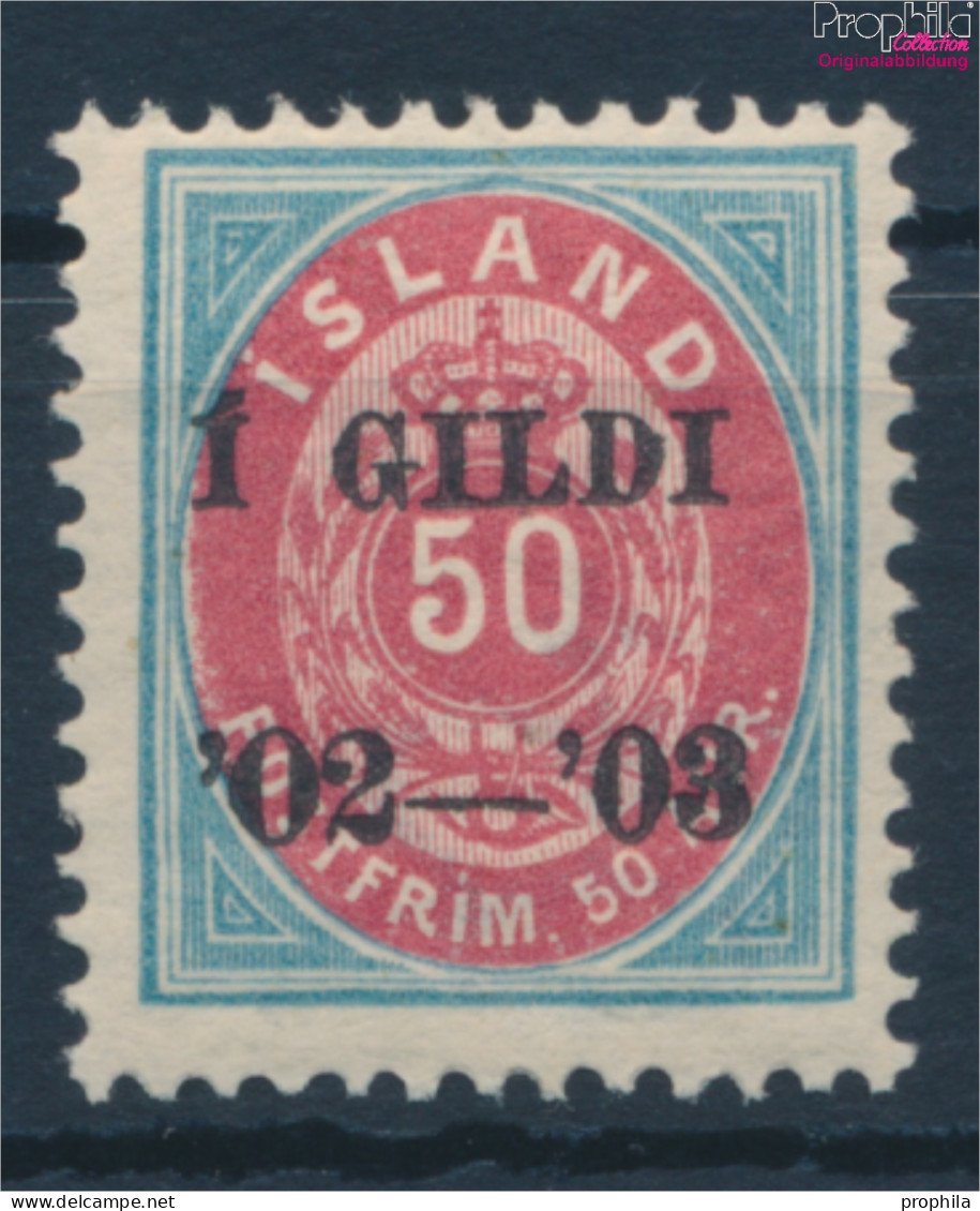 Island 33B Postfrisch 1902 Aufdruckausgabe (10293692 - Nuevos