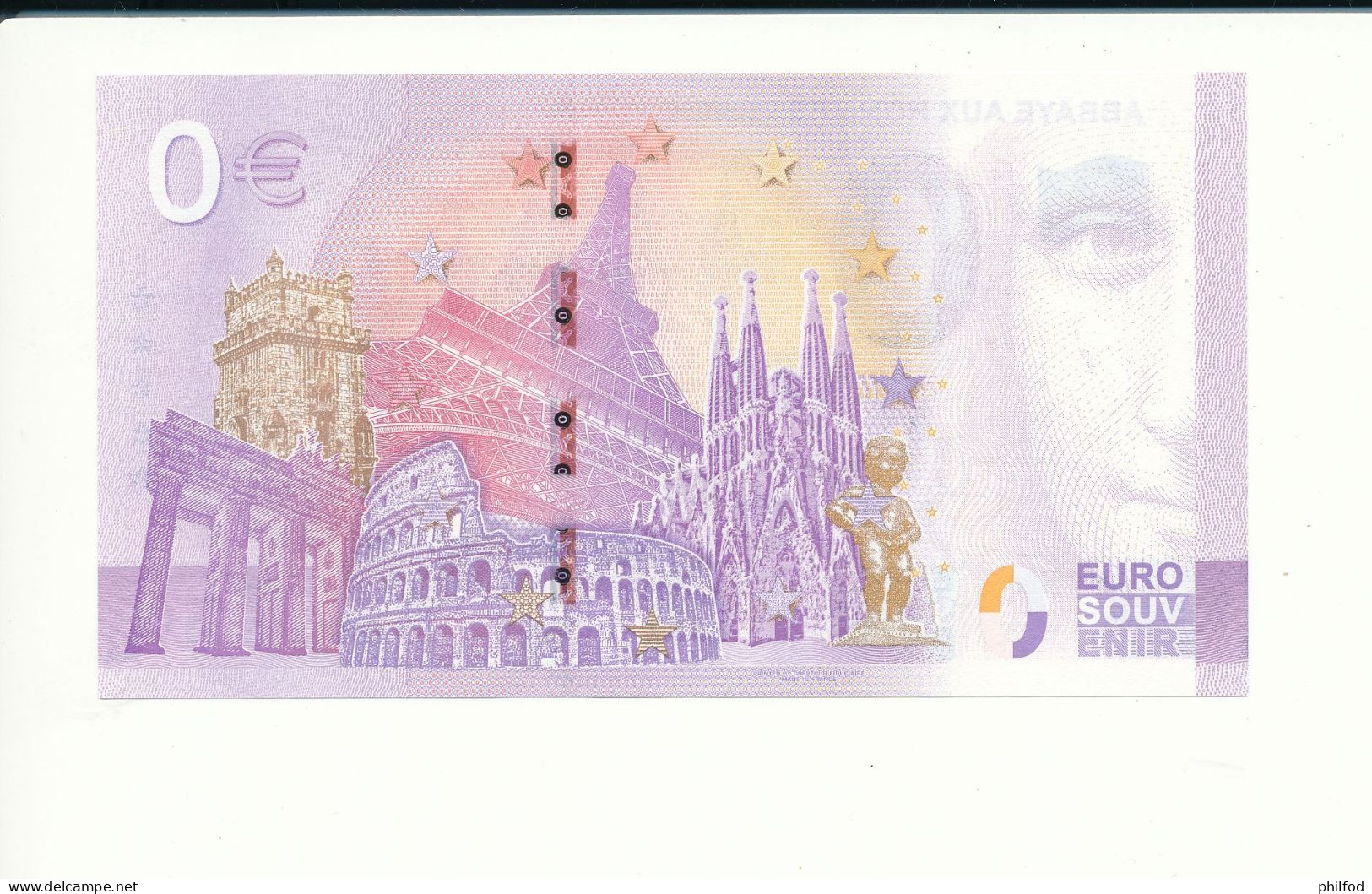 Billet Touristique  0 Euro  - ABBAYE AUX HOMMES - CAEN - 2022-1 - UETN -  N° 2251 - Altri & Non Classificati