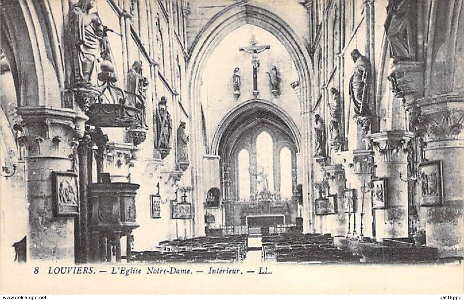 Lot De 15 Cartes FRANCE - CPA Intérieur D'EGLISES N° 26 - RELIGION CATHOLIQUE - BON ETAT - 5 - 99 Postcards