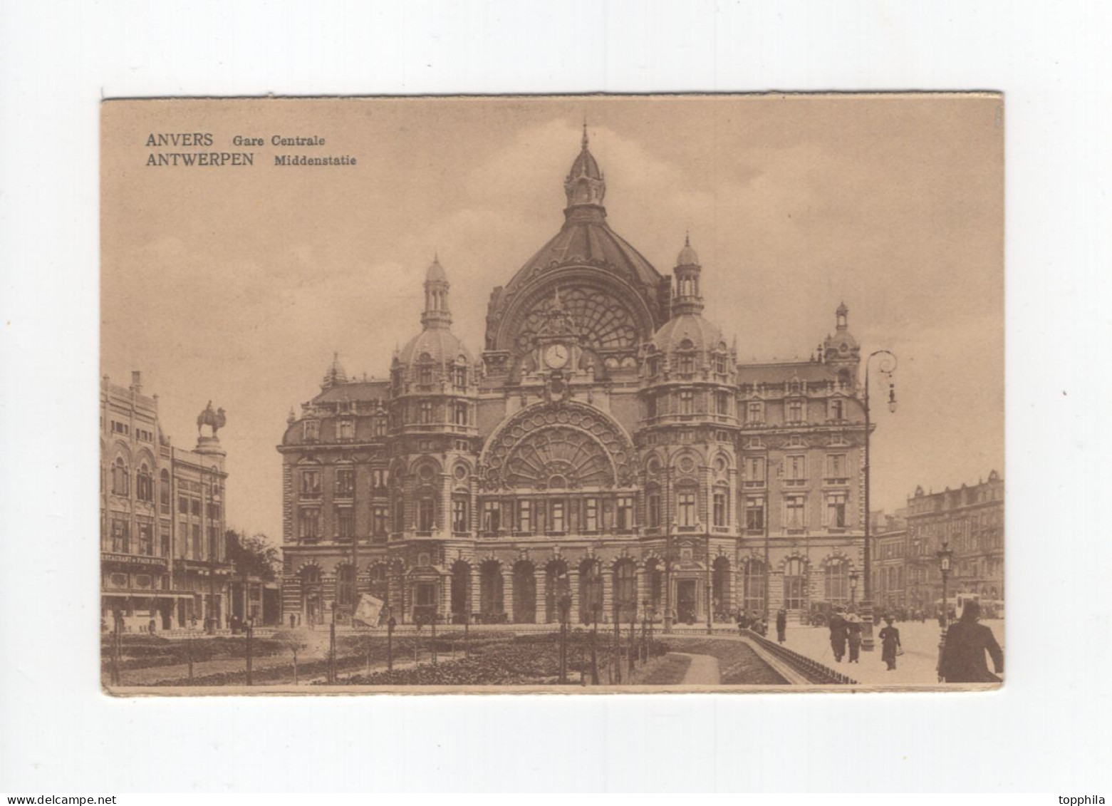 15.11.1914 Bes. 1 WK Belgien Feldpostkarte CPA Gare Centrale Mit Abstempelung ANTWERPEN - ANVERS L - Armada Alemana