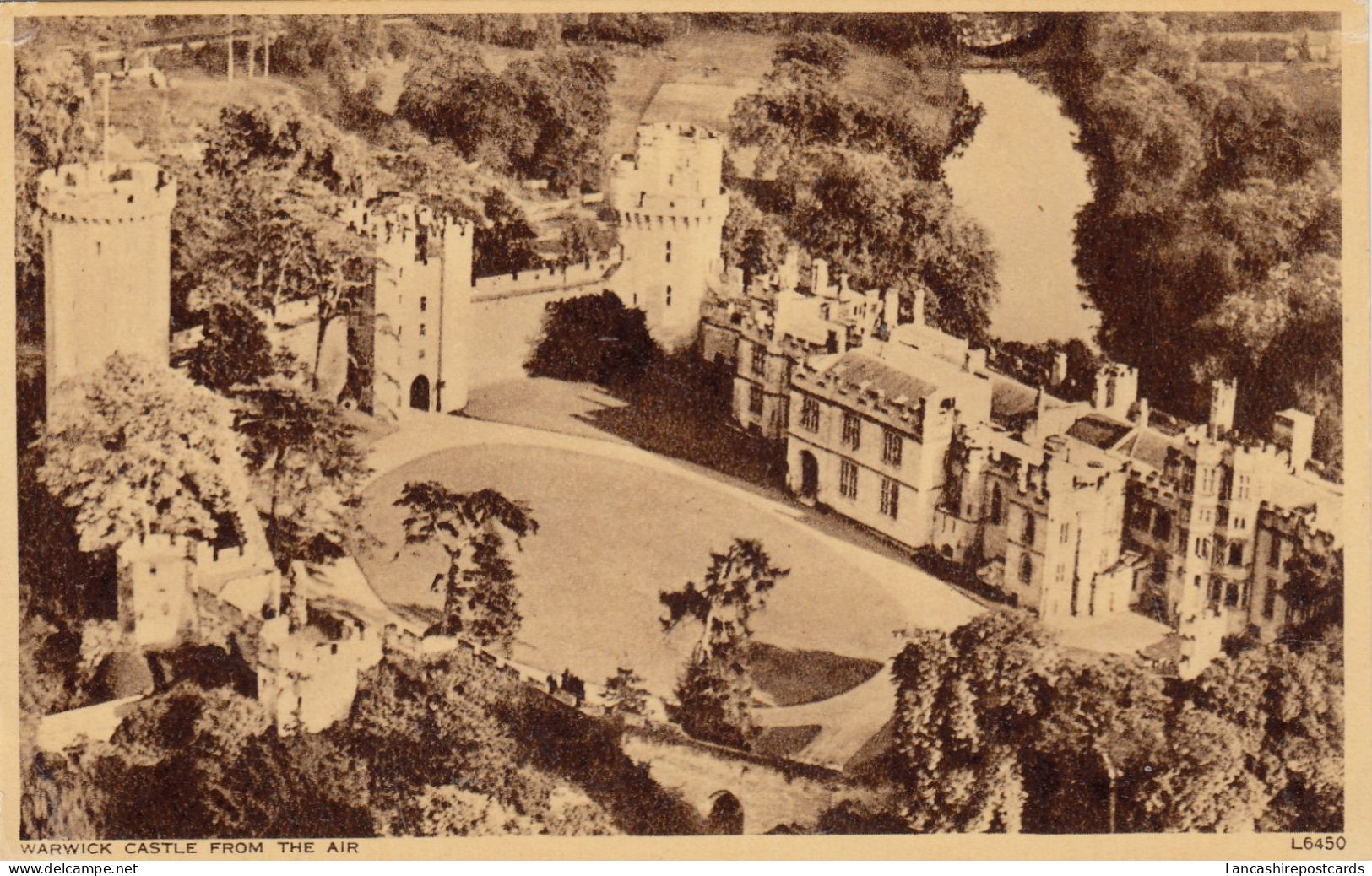 Postcard Warwick Castle From The Air My Ref B14846 - Warwick