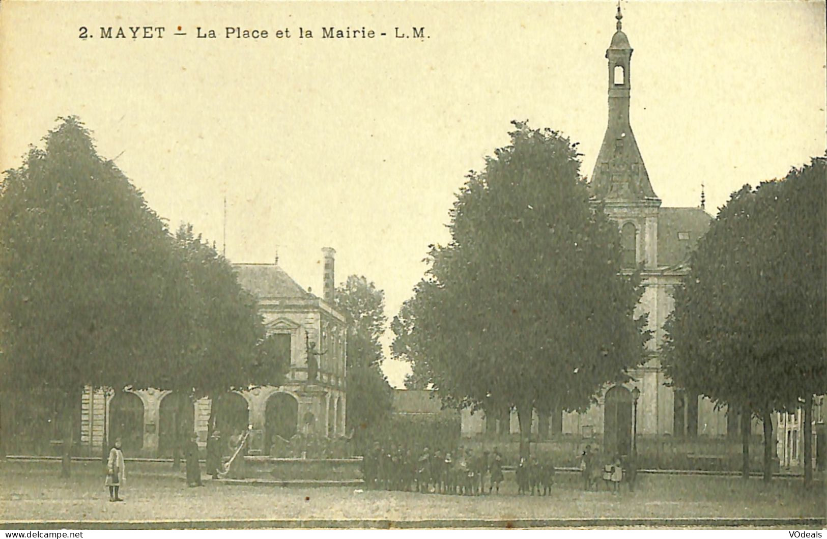 France - (72) Sarthe - Mayet - La Place Et La Mairie - Mayet