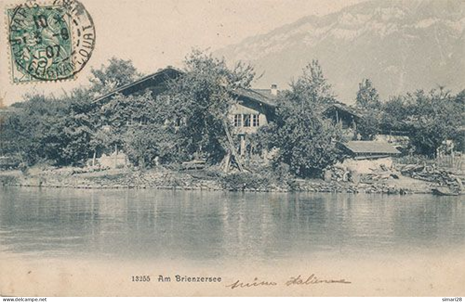 AM BRIENZERSEE - N° 13255 - VUE DU LAC - Oberried Am Brienzersee