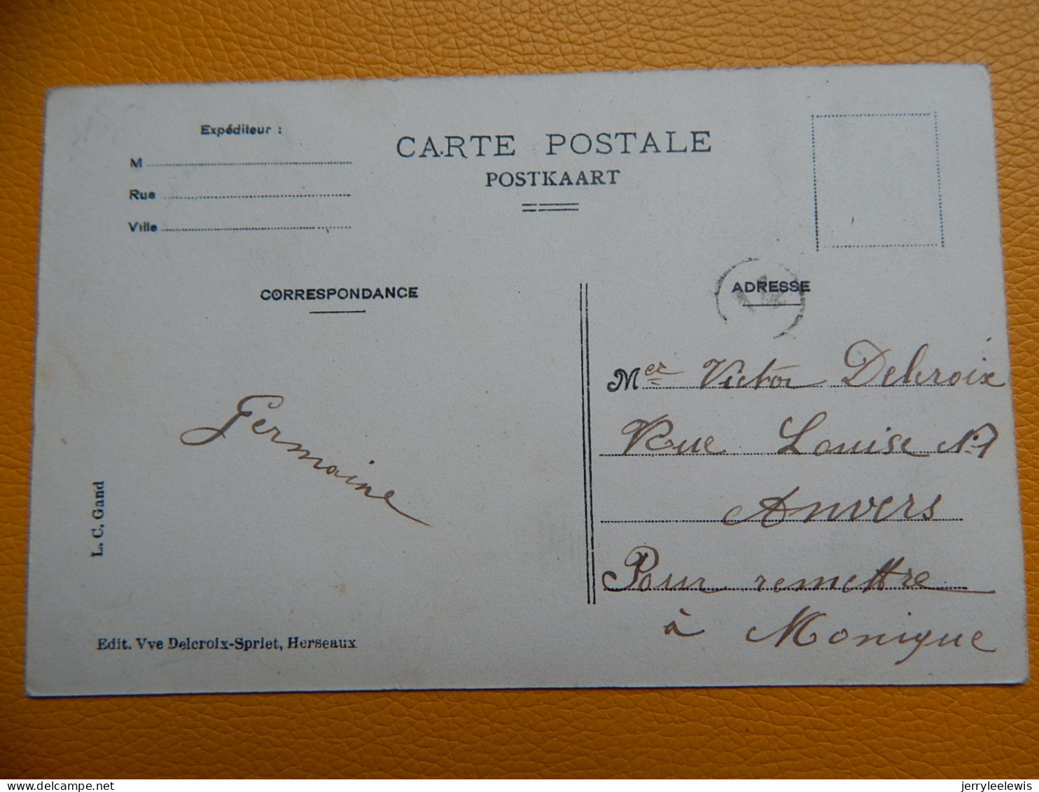 ESTAIMPUIS  - Pensionnat De La Sainte Union  -  1907 - Estaimpuis