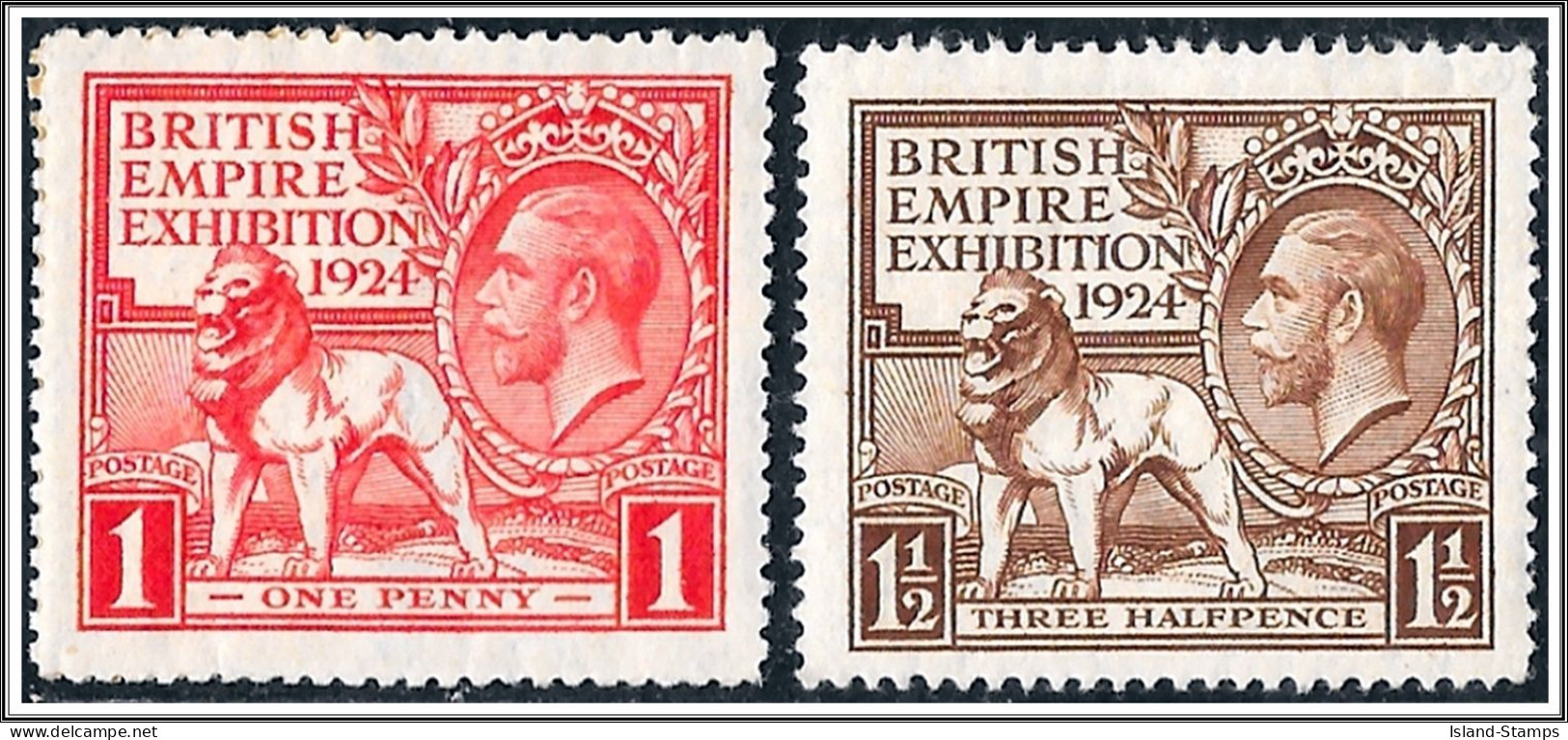 KGV. 1924. SG 430-431, 1924 Empire Exhibition. Unmounted Mint - Ungebraucht