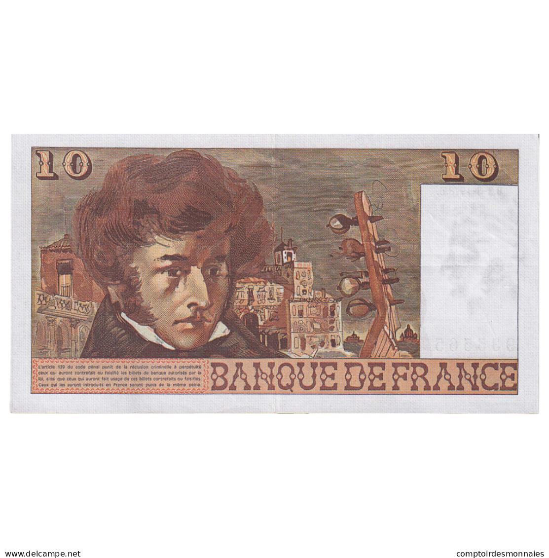 France, 10 Francs, Berlioz, 1978, P.302, TTB+, Fayette:63.23, KM:150c - 10 F 1972-1978 ''Berlioz''
