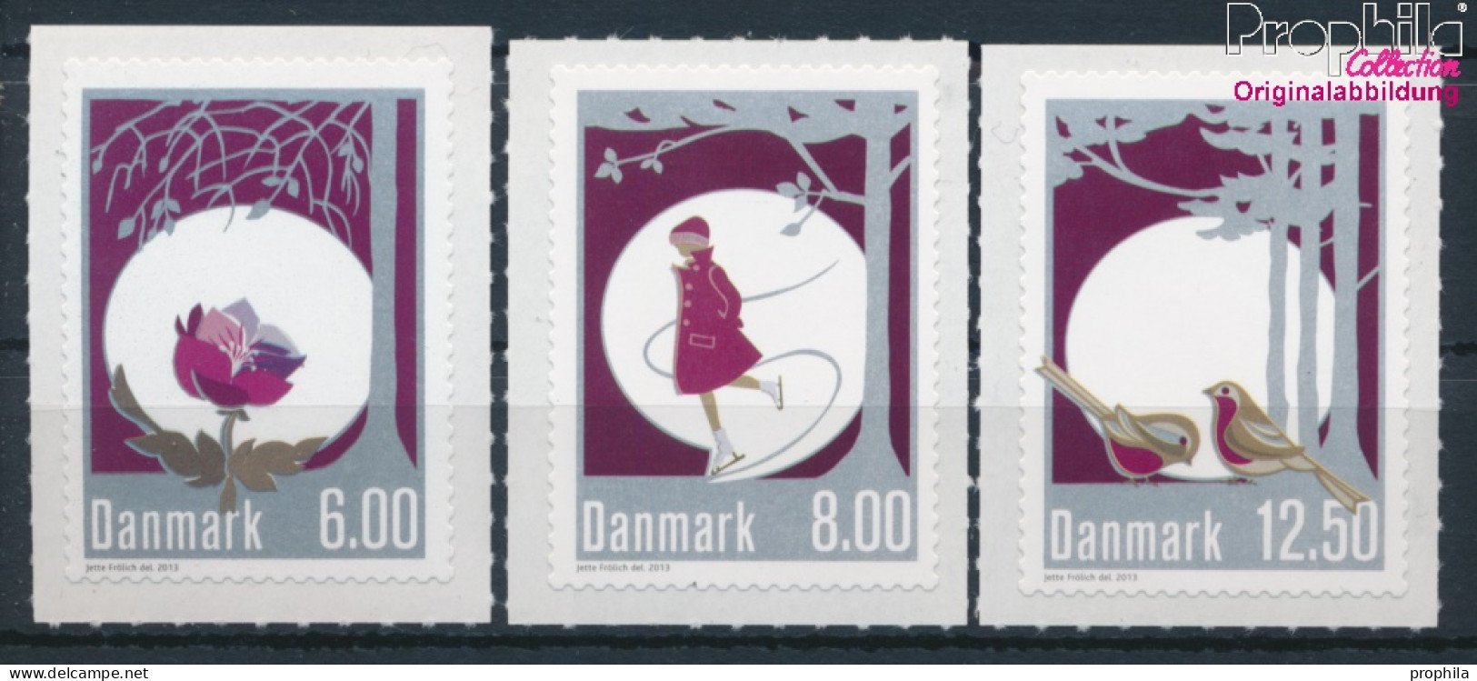 Dänemark 1758A-1760A (kompl.Ausg.) Postfrisch 2013 Winterstimmung (10301461 - Unused Stamps