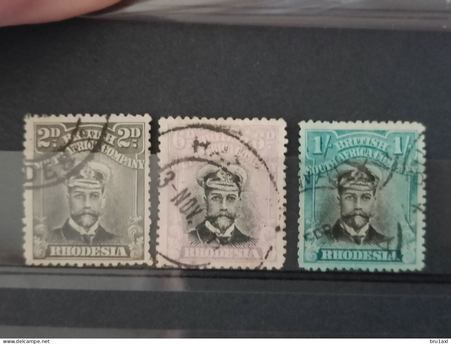 Rhodesia 1913 Yv 42, 47 & 50 (125) - Otros & Sin Clasificación