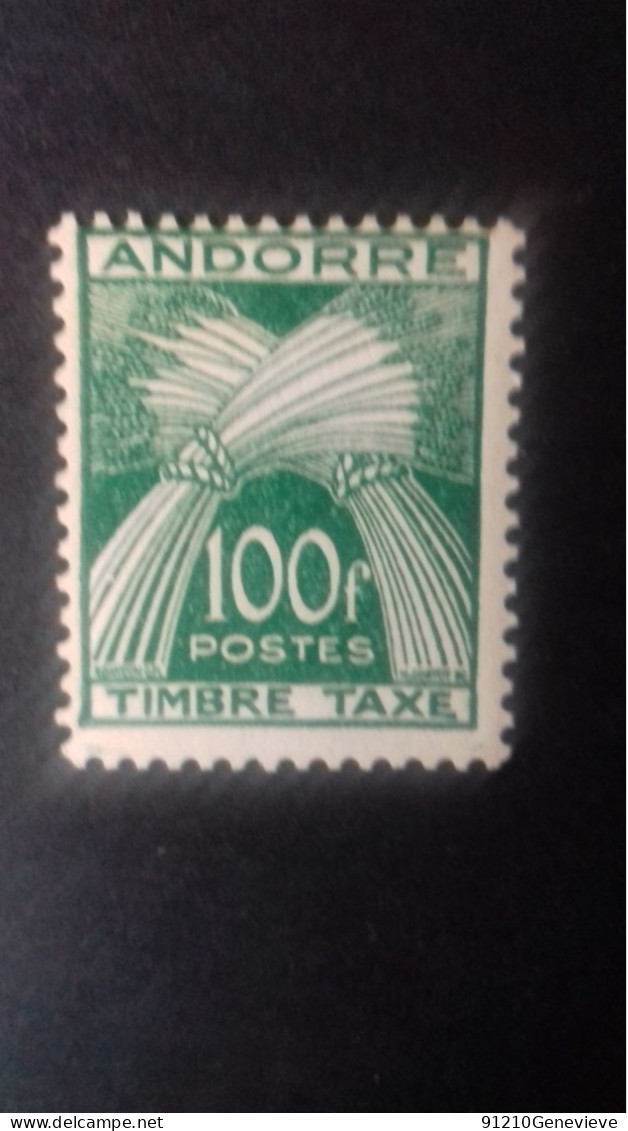 ANDORRE  TAXE 41** - Unused Stamps