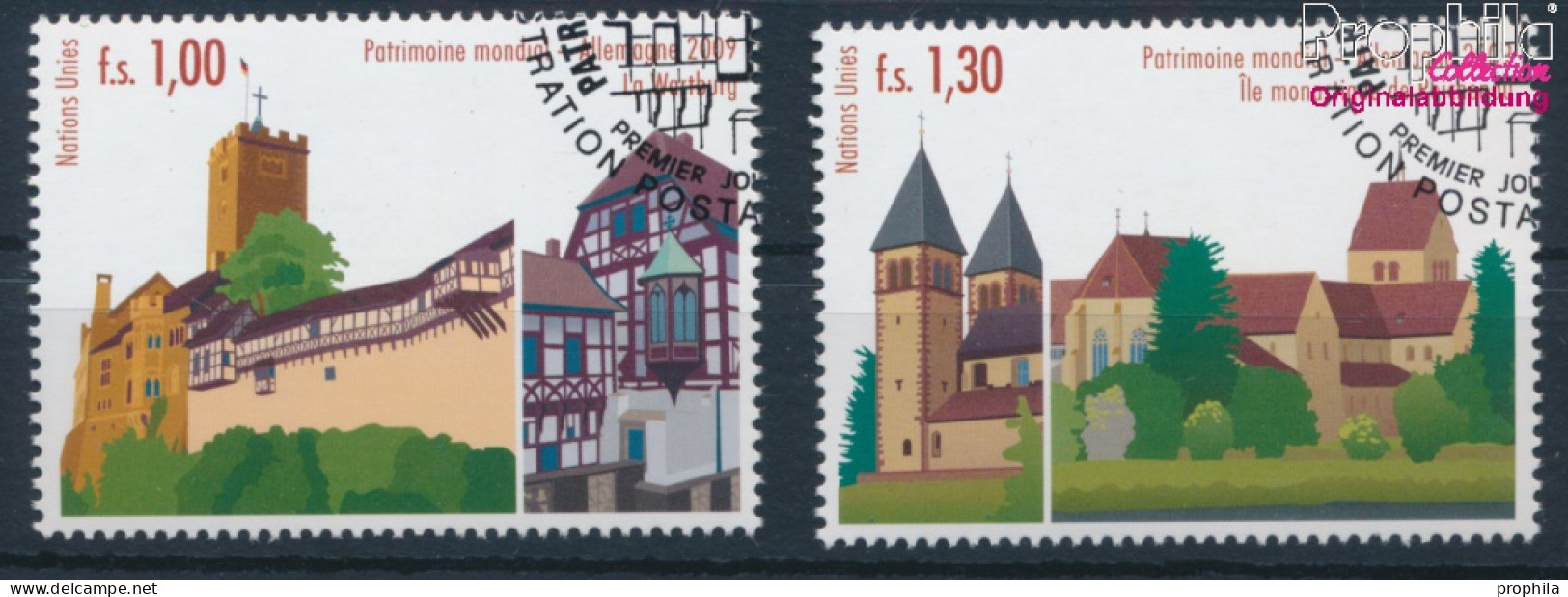 UNO - Genf 644-645 (kompl.Ausg.) Gestempelt 2009 UNESCO Welterbe Deutschland (10311039 - Used Stamps