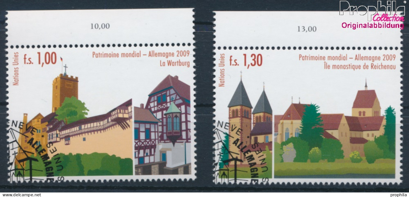 UNO - Genf 644-645 (kompl.Ausg.) Gestempelt 2009 UNESCO Welterbe Deutschland (10311041 - Used Stamps