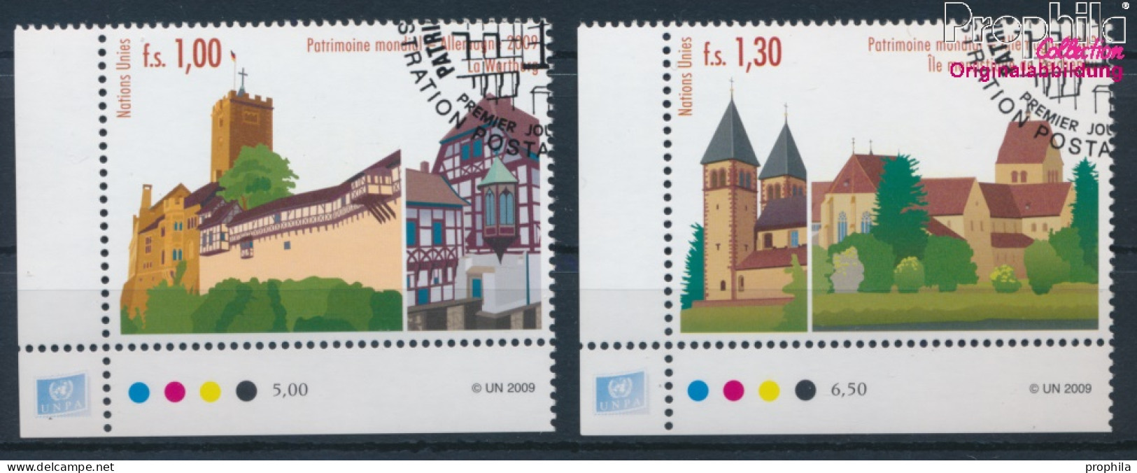 UNO - Genf 644-645 (kompl.Ausg.) Gestempelt 2009 UNESCO Welterbe Deutschland (10311043 - Used Stamps