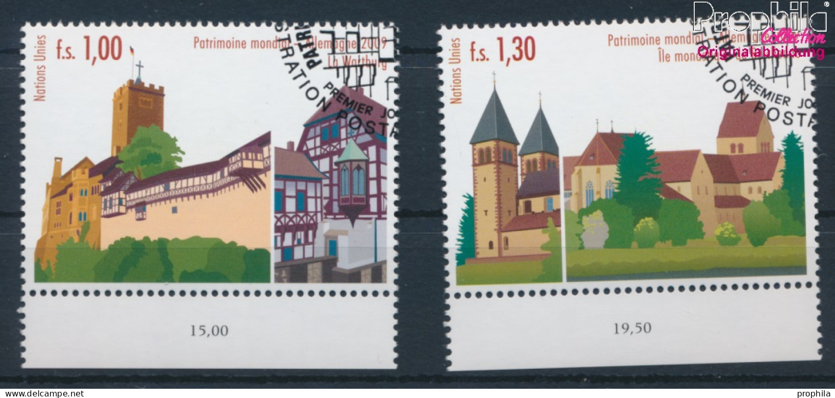 UNO - Genf 644-645 (kompl.Ausg.) Gestempelt 2009 UNESCO Welterbe Deutschland (10311046 - Used Stamps