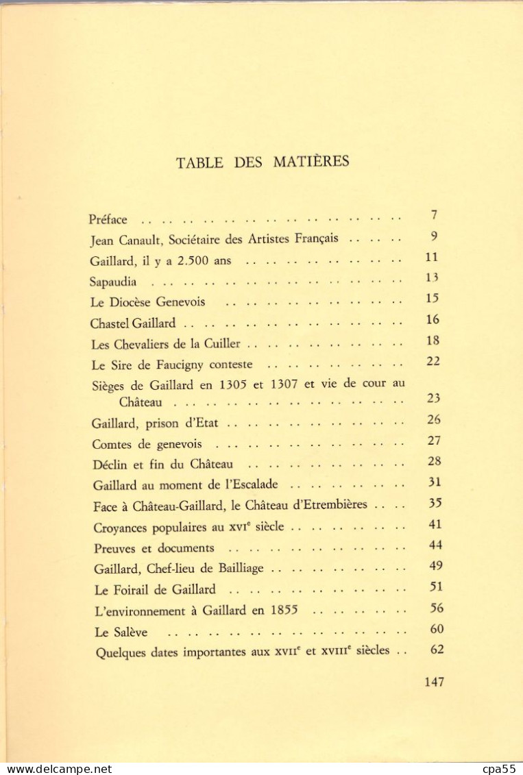 GAILLARD  -  Forteresse Oubliée Par R. Mangin, J. Canault Et J.L. Charpentier - Rhône-Alpes