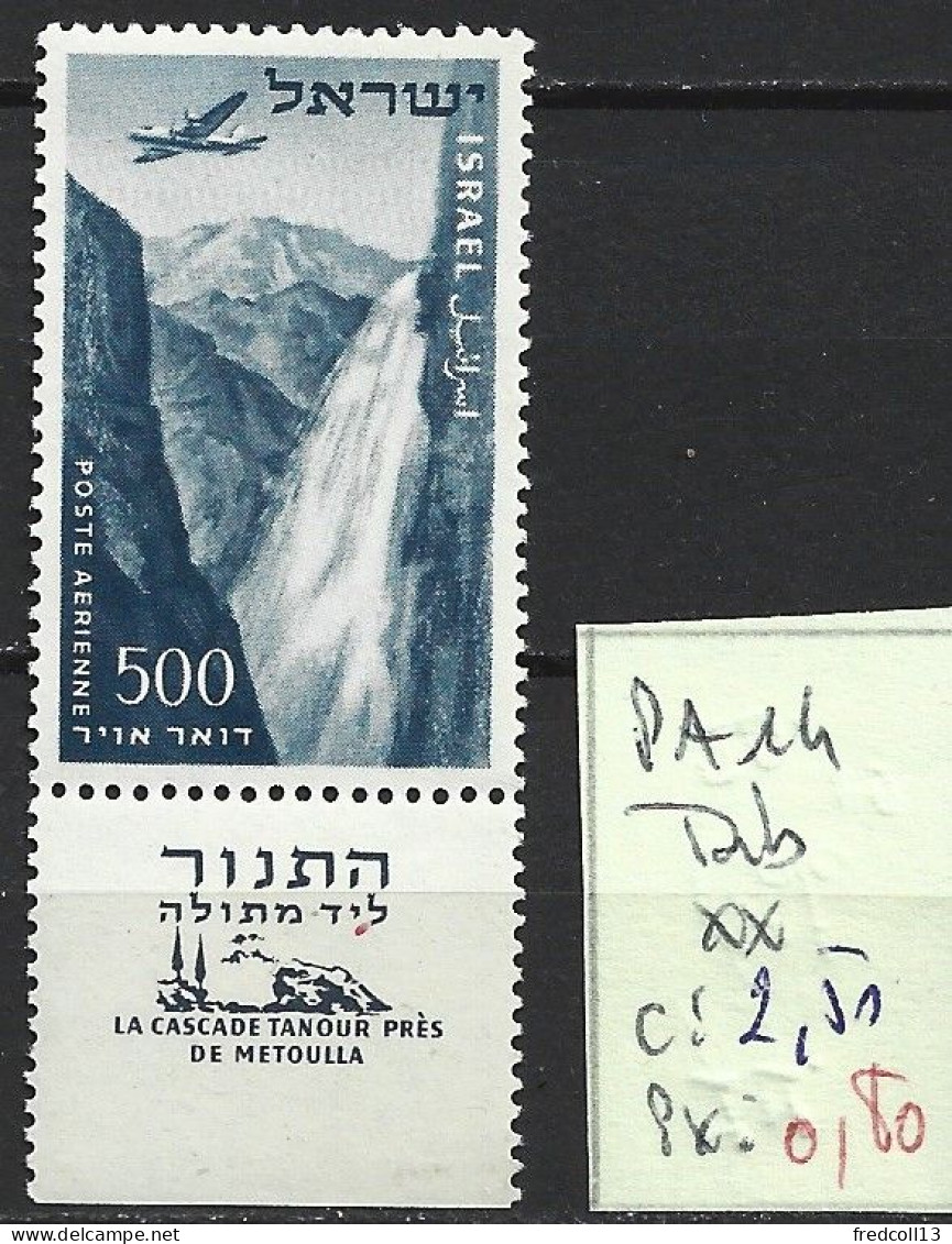 ISRAEL PA 14 Avec Tab ** Côte 2.50 € - Airmail