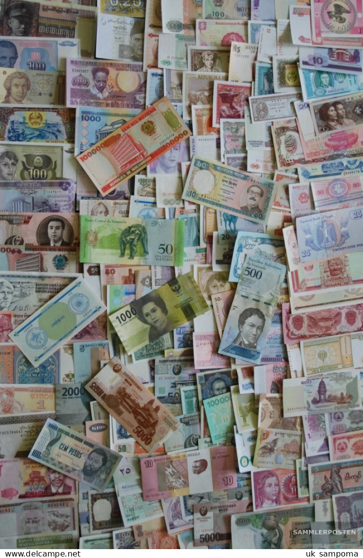 All World 300 Different Banknotes  Out Numerous Countries - Mezclas (max 999 Sellos)