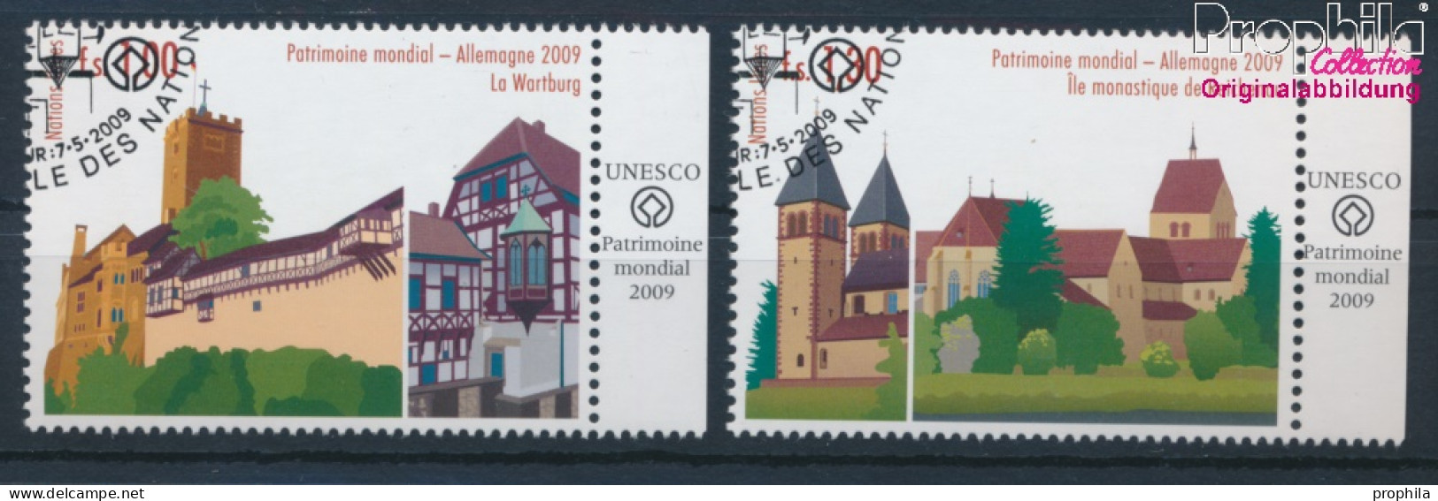 UNO - Genf 644-645 (kompl.Ausg.) Gestempelt 2009 UNESCO Welterbe Deutschland (10311056 - Used Stamps