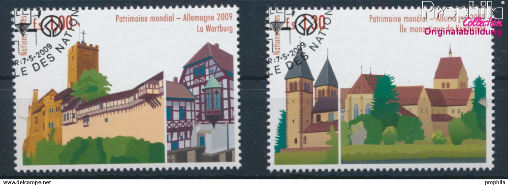 UNO - Genf 644-645 (kompl.Ausg.) Gestempelt 2009 UNESCO Welterbe Deutschland (10311057 - Used Stamps