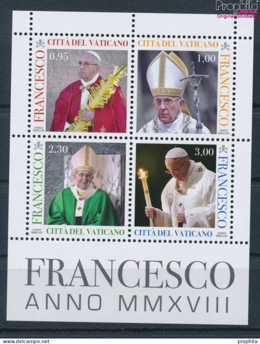 Vatikanstadt Block55 (kompl.Ausg.) Postfrisch 2018 Papst Franziskus (10326161 - Neufs