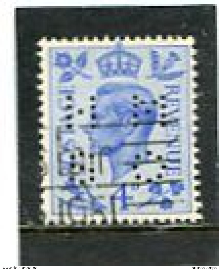 GREAT BRITAIN - 1950  4d   NEW COLOURS  PERFIN   HM SO   FINE USED - Perforés