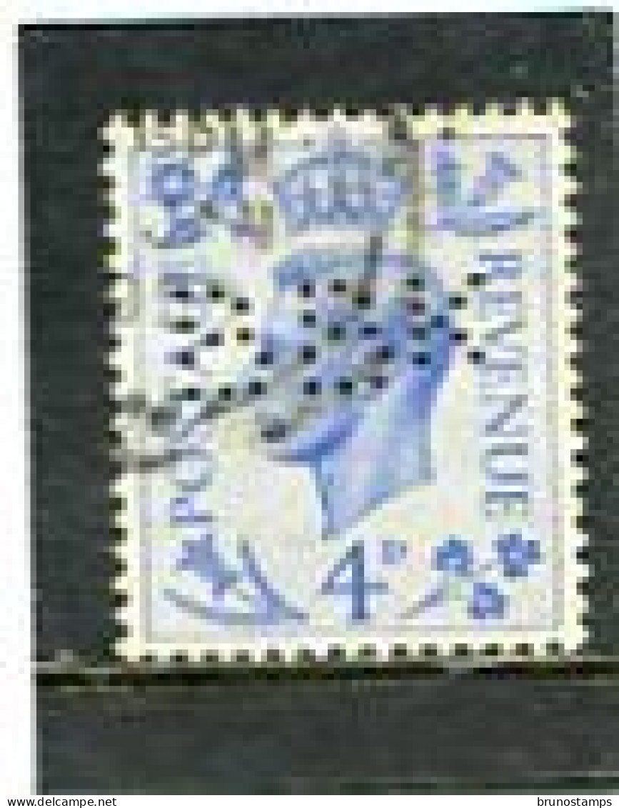 GREAT BRITAIN - 1950  4d   NEW COLOURS  PERFIN   BBK   FINE USED - Perforés