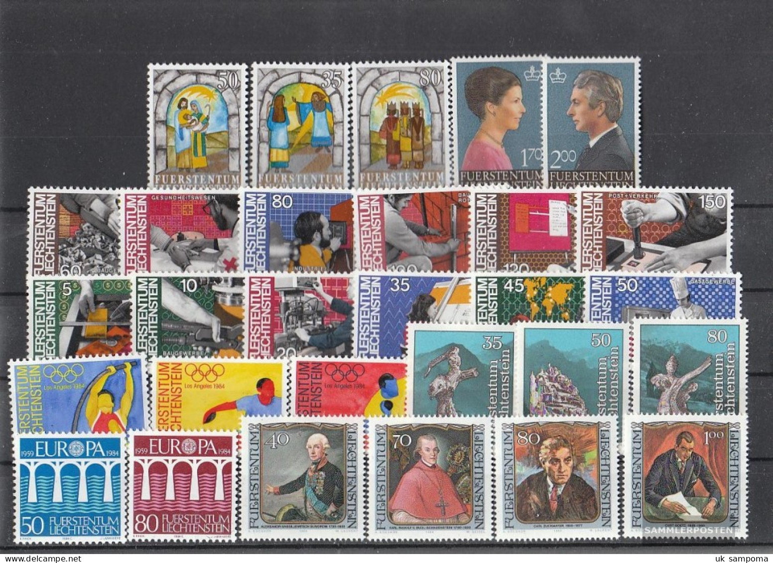 Liechtenstein 1984 Unmounted Mint / Never Hinged Complete Volume In Clean Conservation - Années Complètes