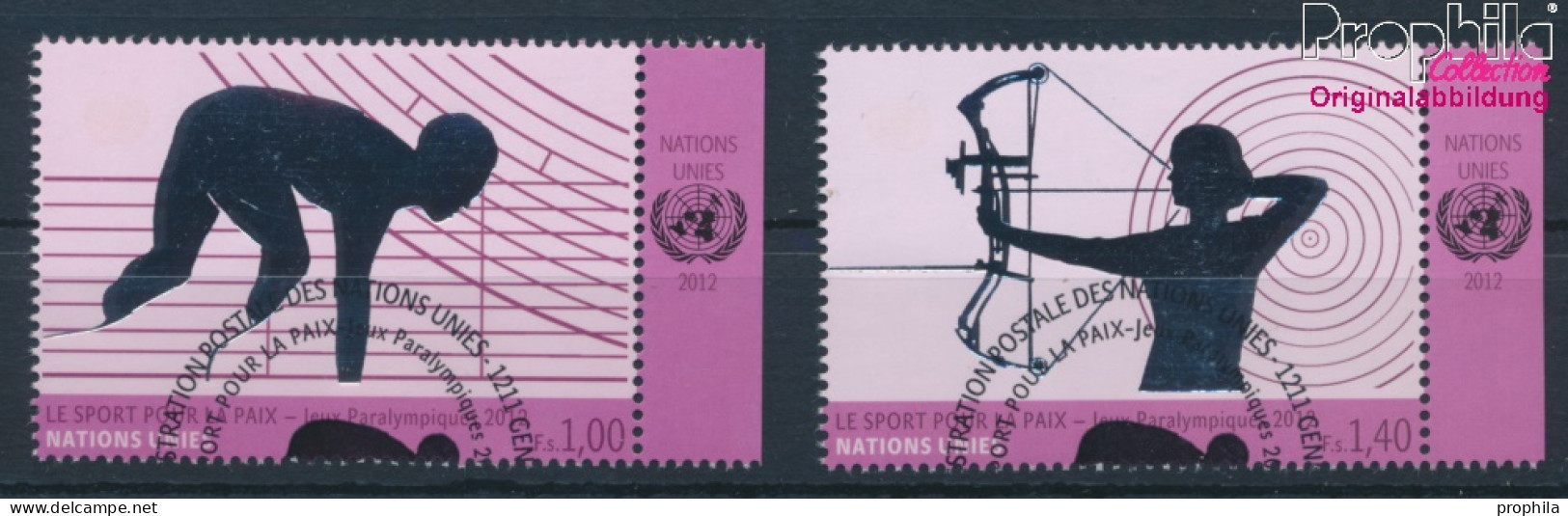 UNO - Genf 795-796 (kompl.Ausg.) Gestempelt 2012 Paralympische Sommerspiele (10311063 - Used Stamps