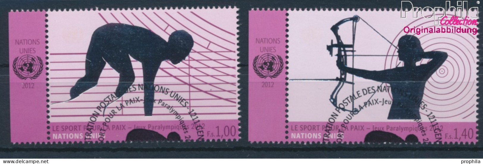 UNO - Genf 795-796 (kompl.Ausg.) Gestempelt 2012 Paralympische Sommerspiele (10311065 - Used Stamps