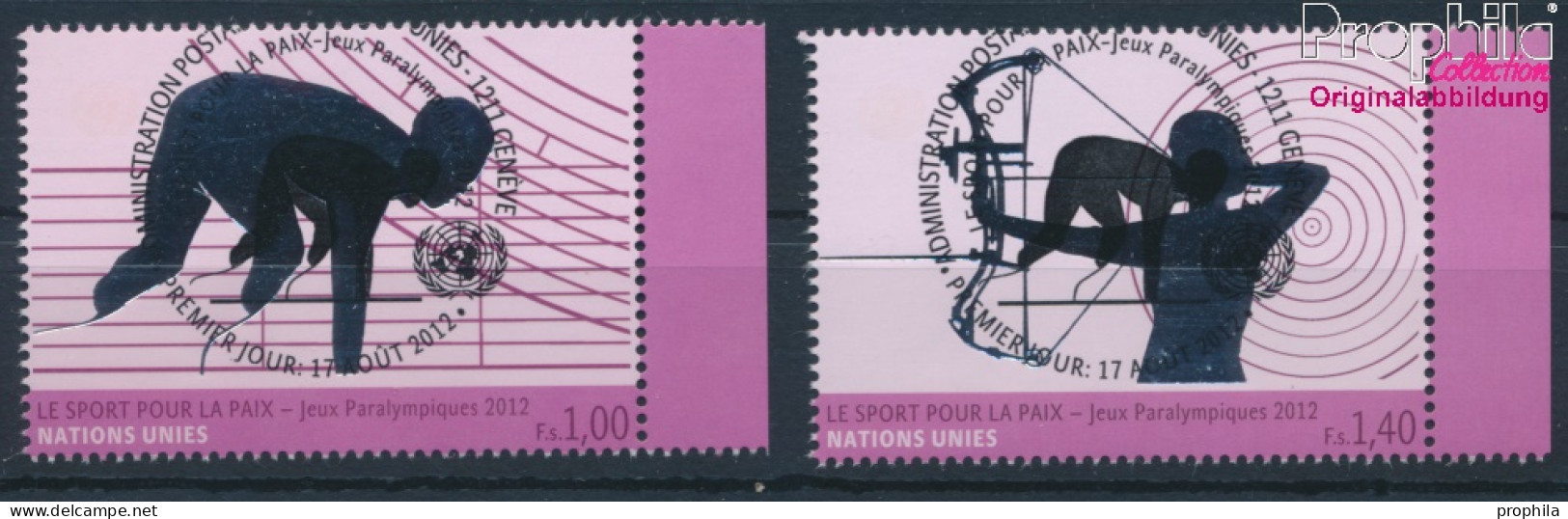 UNO - Genf 795-796 (kompl.Ausg.) Gestempelt 2012 Paralympische Sommerspiele (10311066 - Used Stamps