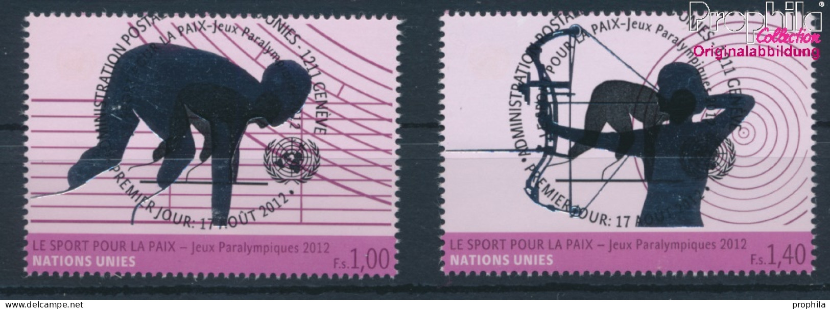 UNO - Genf 795-796 (kompl.Ausg.) Gestempelt 2012 Paralympische Sommerspiele (10311067 - Used Stamps