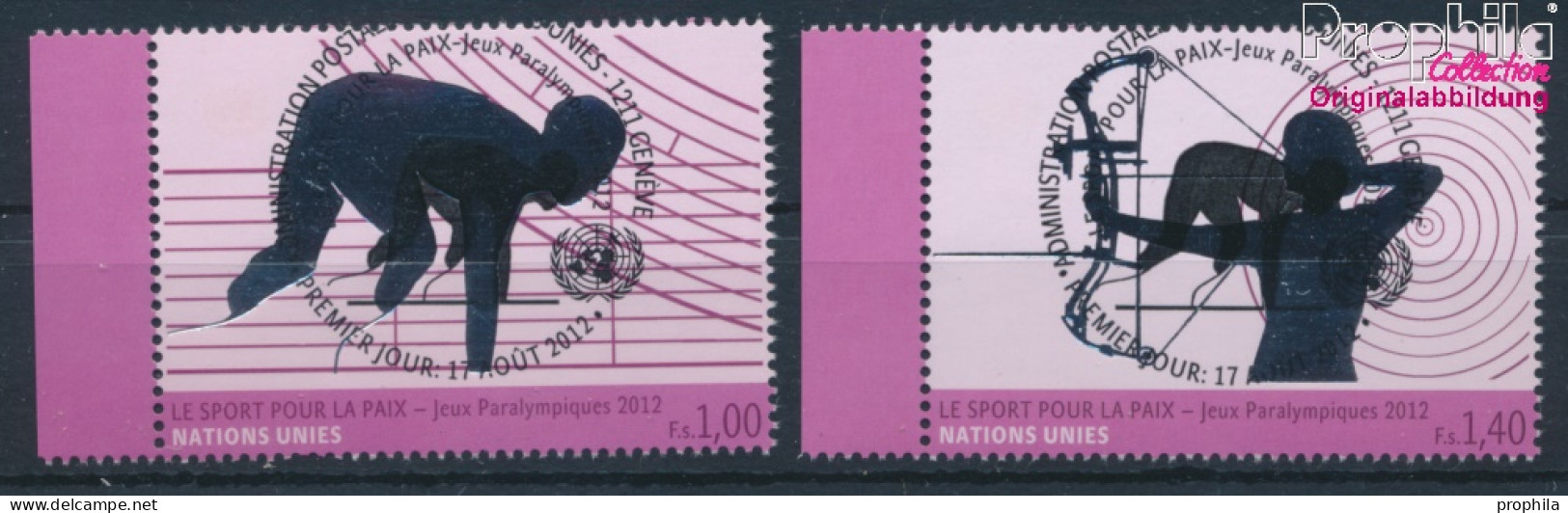 UNO - Genf 795-796 (kompl.Ausg.) Gestempelt 2012 Paralympische Sommerspiele (10311068 - Used Stamps