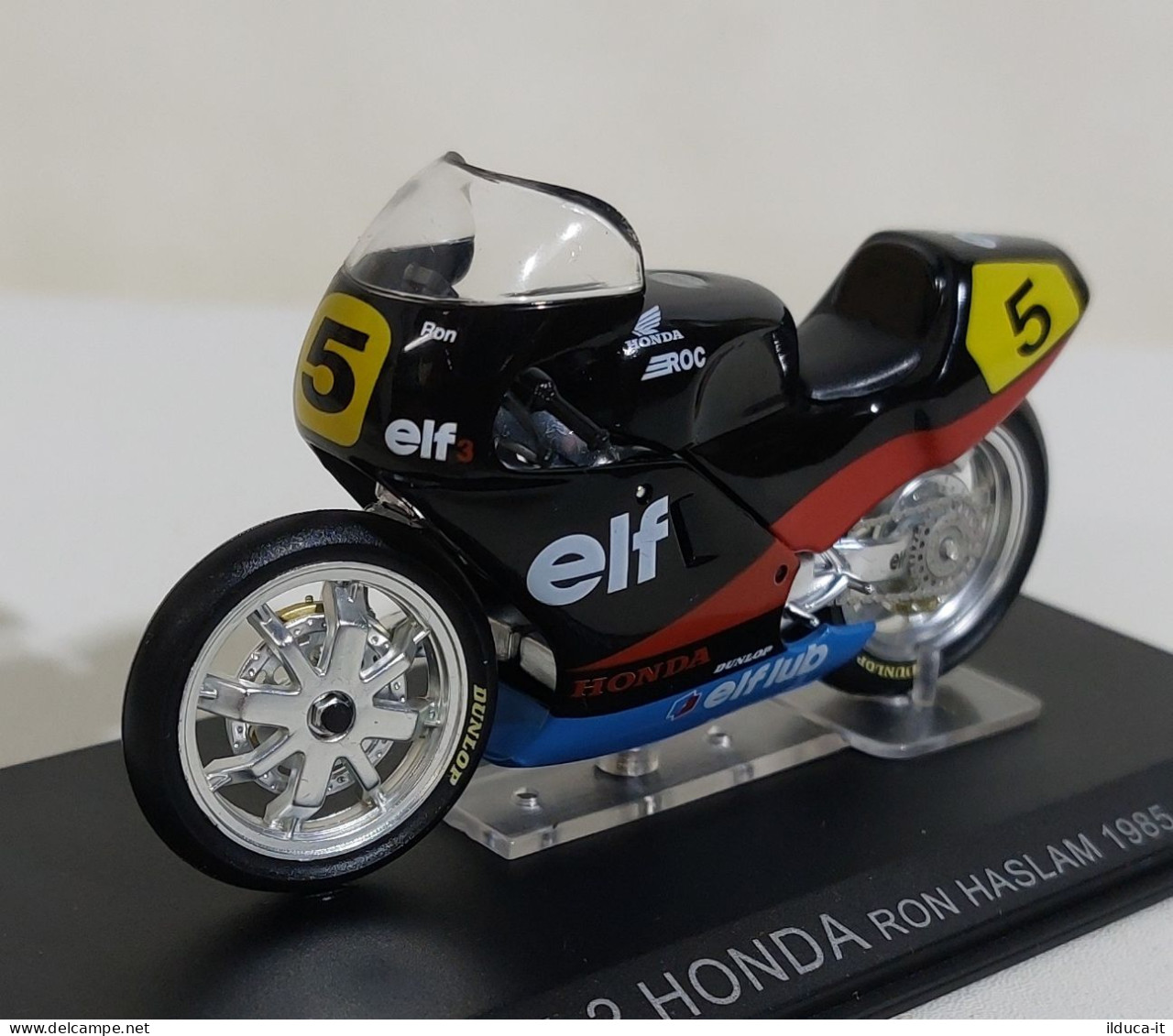 71360 De Agostini Moto Da Competizione 1:24 - Elf-2 Honda Ron Haslam 1985 - Motorfietsen