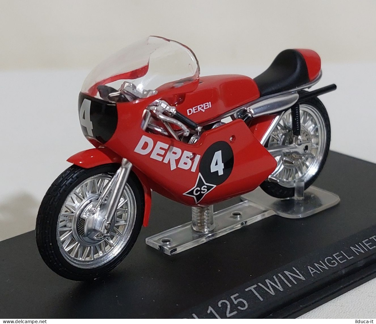 71366 De Agostini Moto Da Competizione 1:24 - Derbi 125 Twin Angel Nieto 1971 - Motorräder