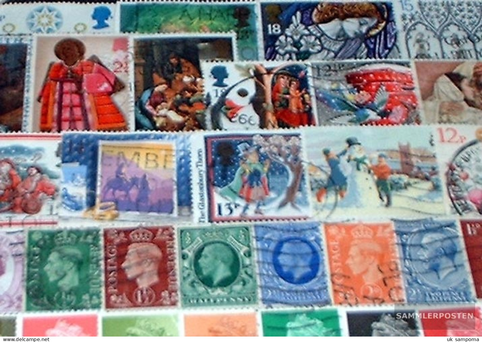 United Kingdom 200 Different Stamps - Collections