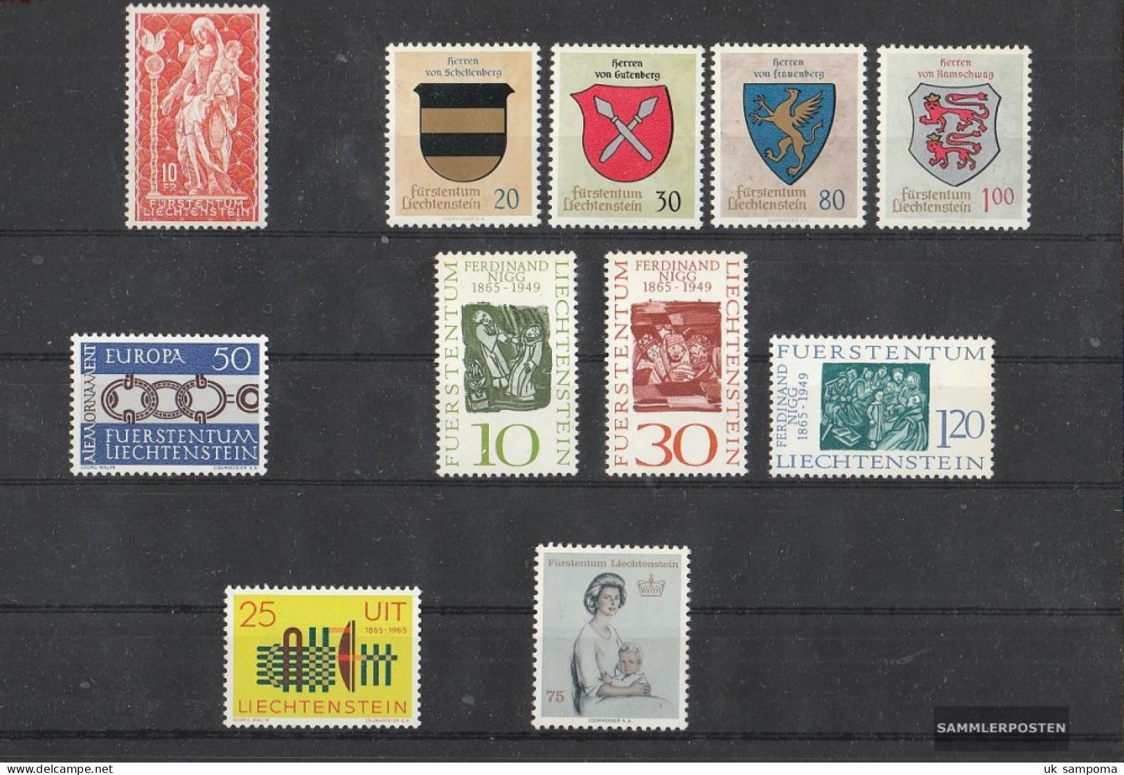 Liechtenstein 1965 Unmounted Mint / Never Hinged Complete Volume In Clean Conservation - Vollständige Jahrgänge