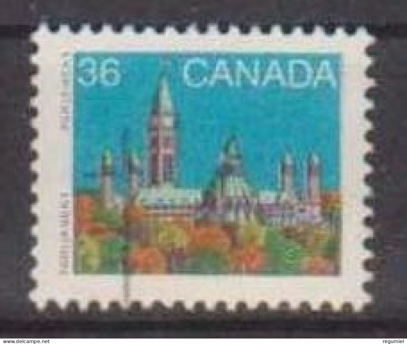 Canada U  990 (o) Usado. 1987 - Oblitérés