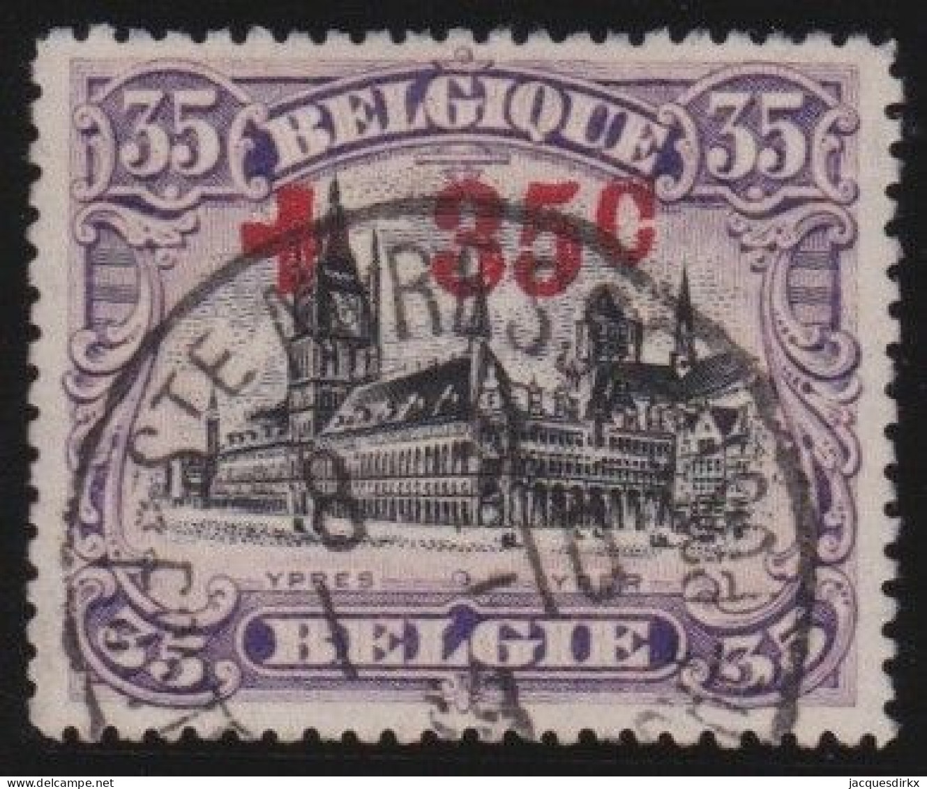 Belgie  .   OBP    .    157      .   O      .   Gestempeld     .   /   .    Oblitéré - 1918 Rotes Kreuz