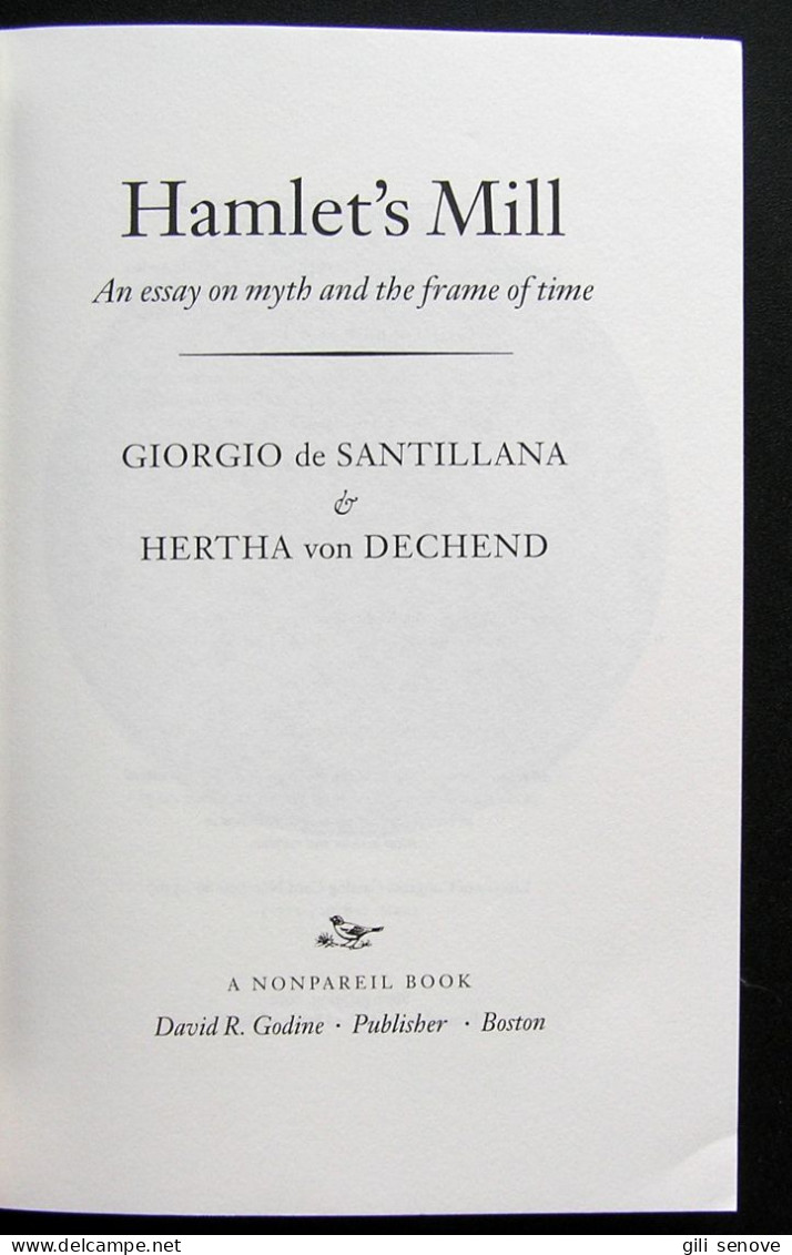 Hamlet's Mill By Giorgio De Santillana 2002 - Cultural