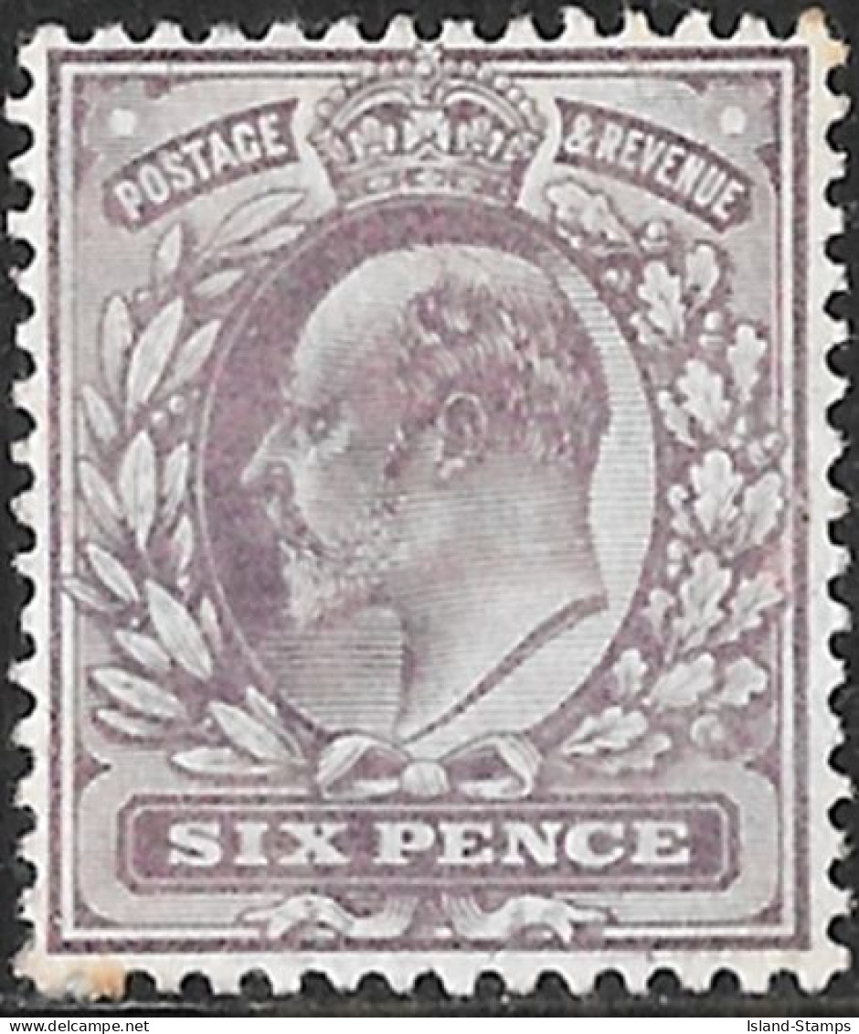 KEVII 1913 SG298 6d Pale Reddish Purple Mounted Mint Hinged Cat £30 - Unused Stamps