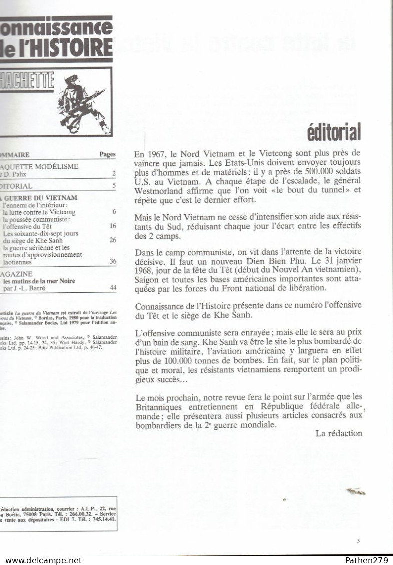Connaissance De L'histoire N°54 - Mars 1983 - Hachette - La Guerre Du Vietnam - Francés