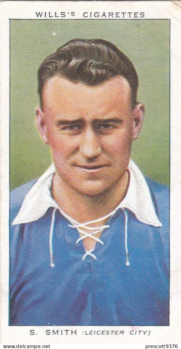 41 Septimus Smith, Leicester City  FC  - Wills Cigarette Card - Association Footballers, 1935 - Original Card - Sport - Wills