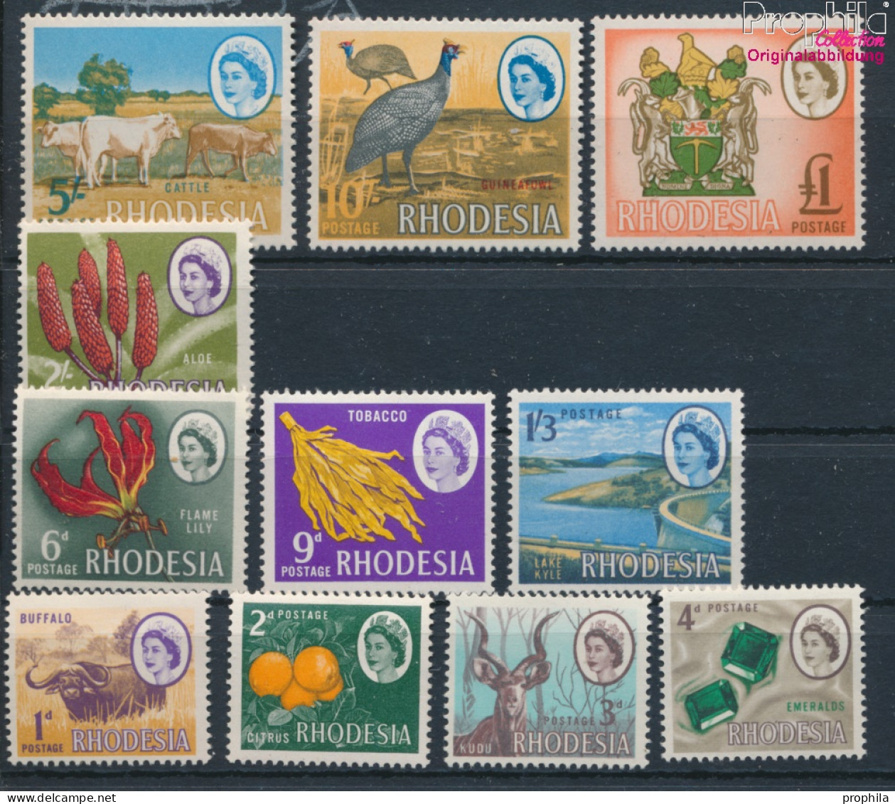 Rhodesien 46-56 (kompl.Ausg.) Postfrisch 1966 Landesmotive (10285544 - Rhodesia (1964-1980)