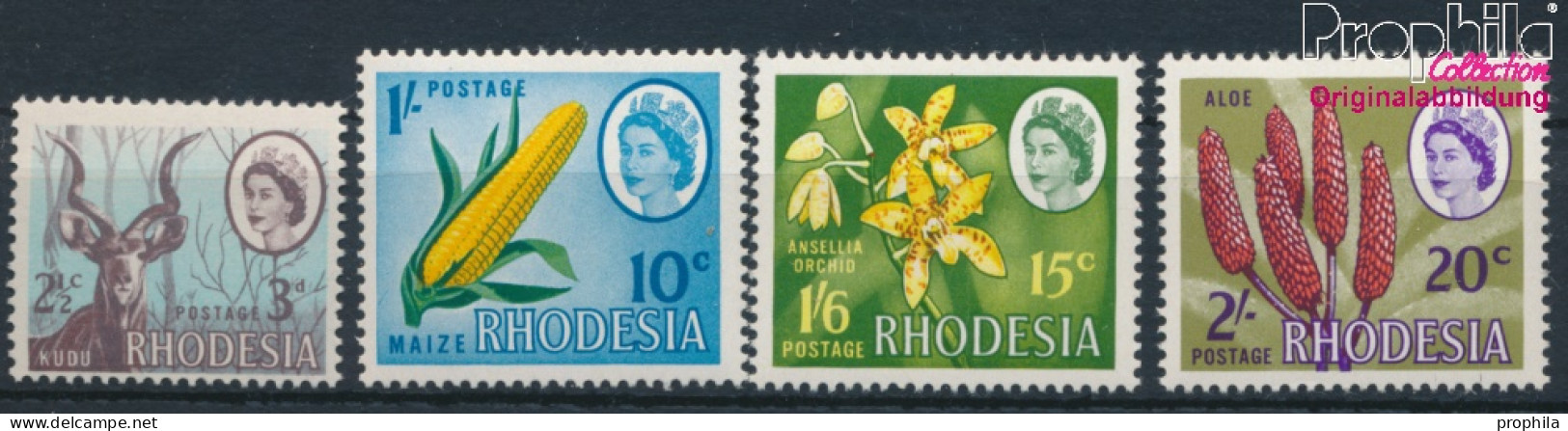 Rhodesien 57-60 (kompl.Ausg.) Postfrisch 1967 Dual Currency (10285543 - Rhodésie (1964-1980)