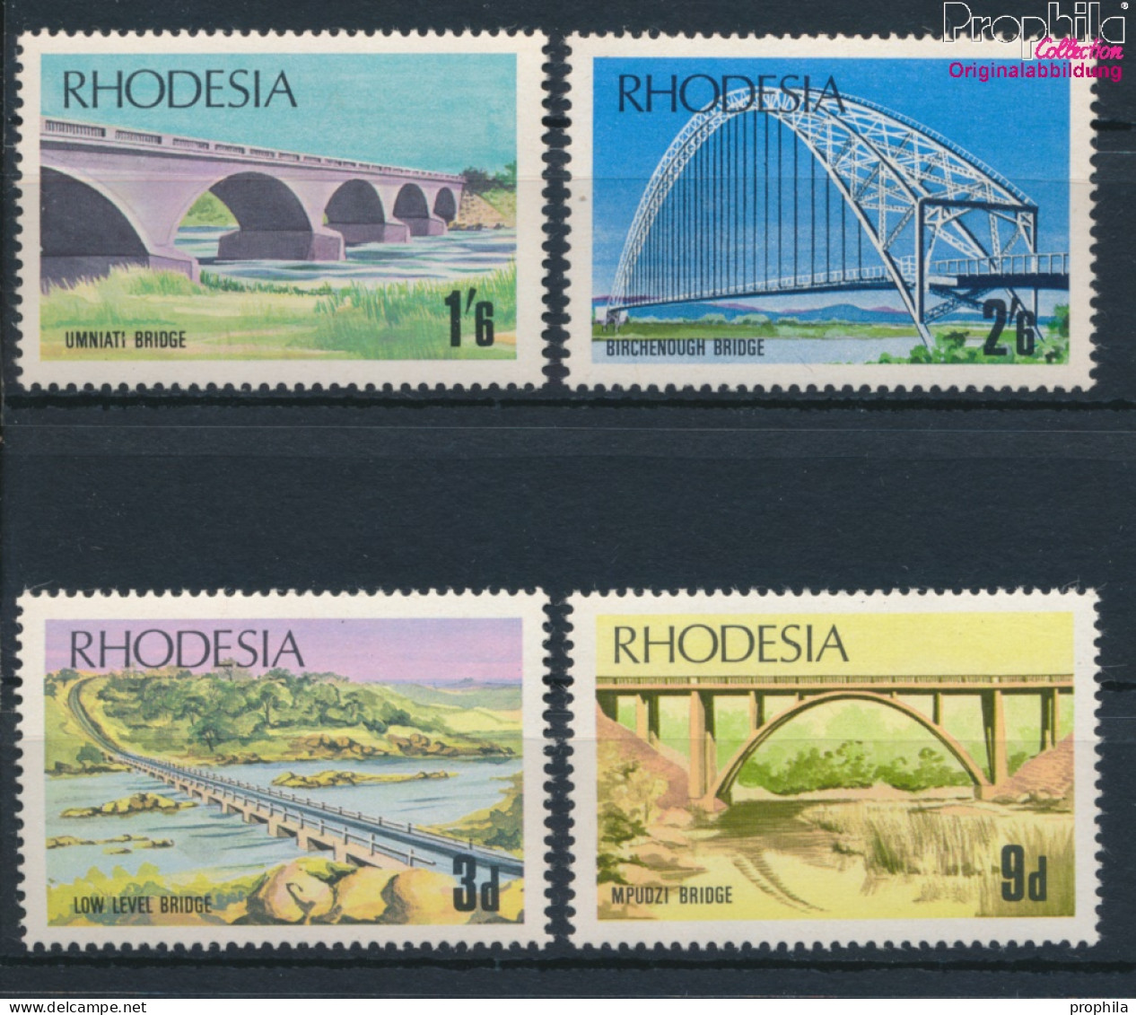 Rhodesien 84-87 (kompl.Ausg.) Postfrisch 1969 Brücken (10285541 - Rhodesia (1964-1980)