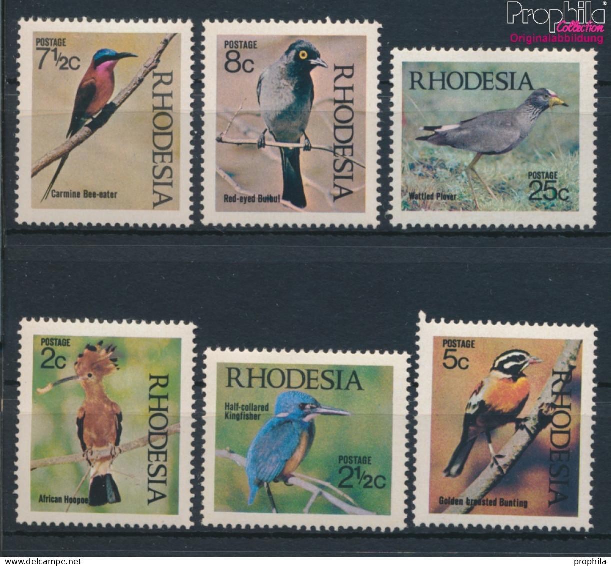 Rhodesien 108-113 (kompl.Ausg.) Postfrisch 1971 Vögel (10285539 - Rhodésie (1964-1980)