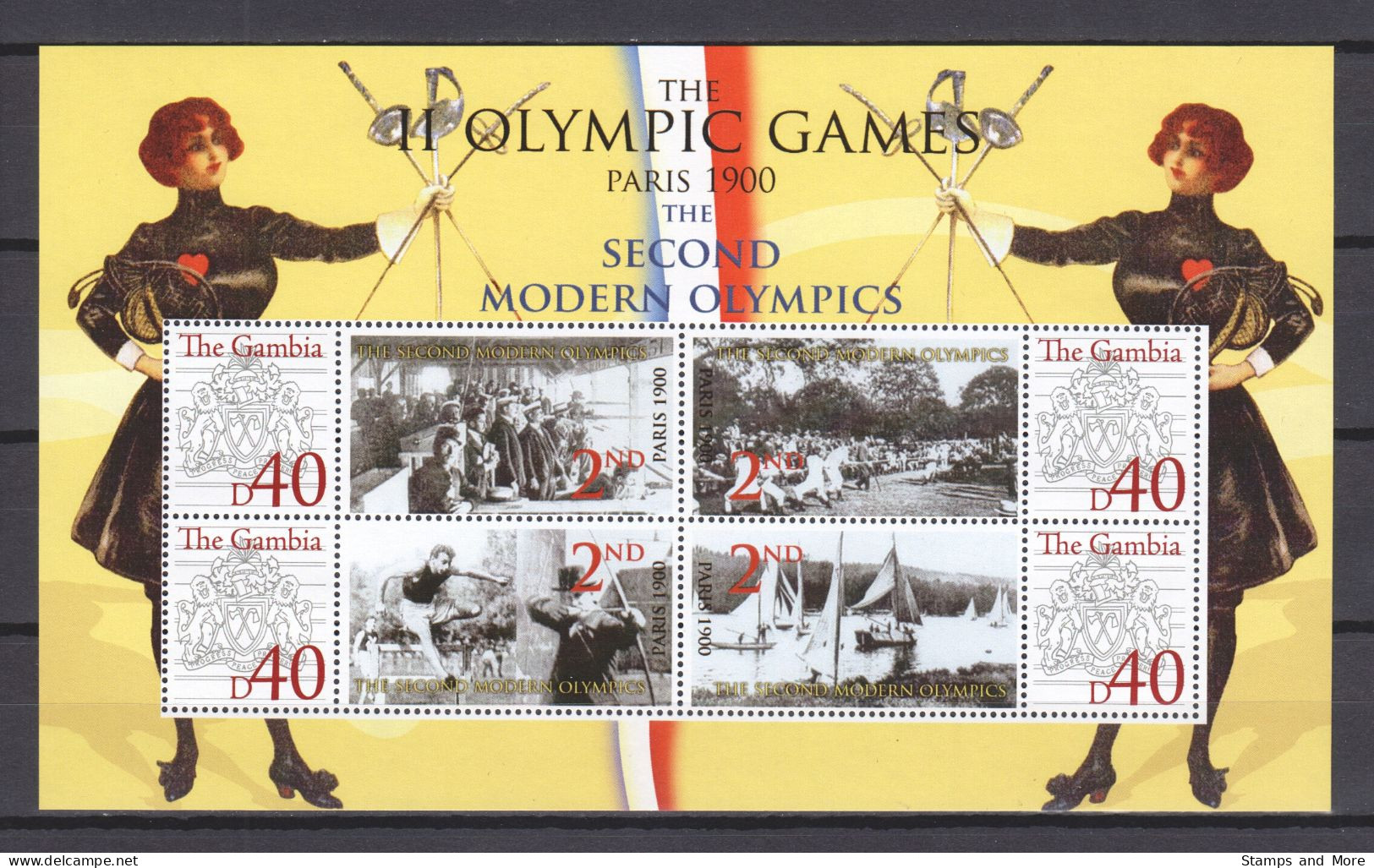 Gambia - SUMMER OLYMPICS PARIS 1900 - Set 2 Of 2 MNH Sheets - Summer 1900: Paris