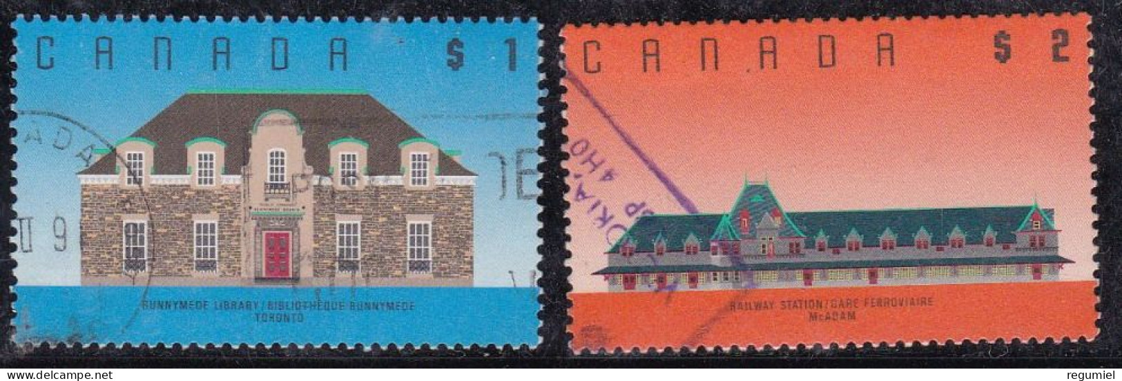 Canada U 1094/1095 (o) Usado. 1989 - Usados