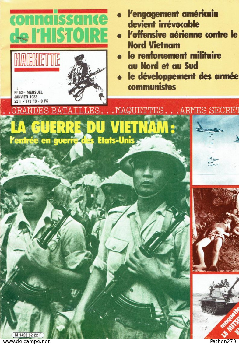 Connaissance De L'histoire N°52 - Janvier 1983 - Hachette - La Guerre Du Vietnam: L'entrée En Guerre Des Etats-Unis - Francés