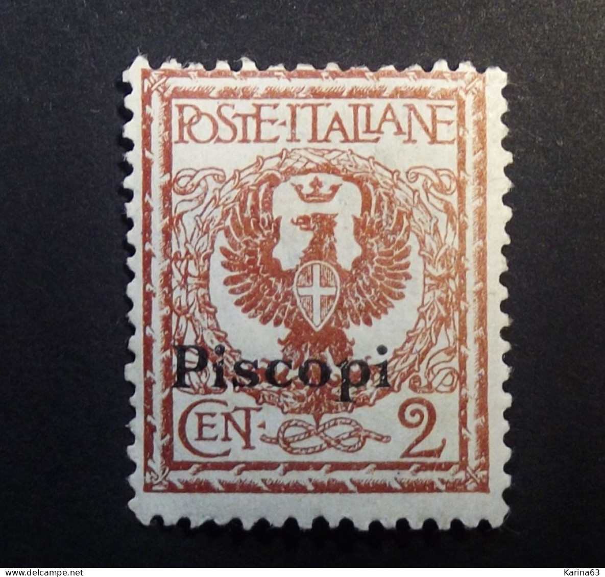 Italia - Italy - Italie  PISCOPI  - 1912 -  Greece Aegean Islands Egeo Piscopi 2 C  N°1 - Ägäis (Piscopi)